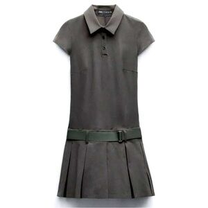 NWT Zara pleated mini dress Size L